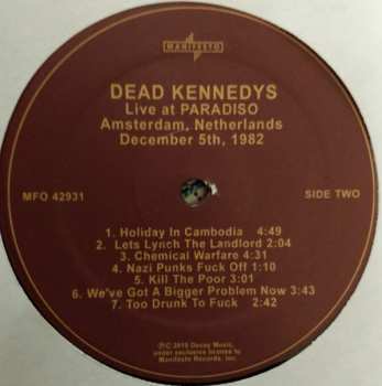 4LP/Set di cofanetti Dead Kennedys: DK 40