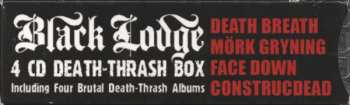 4CD/DVD/Set di cofanetti Mörk Gryning: 4 CD Death-Thrash Box