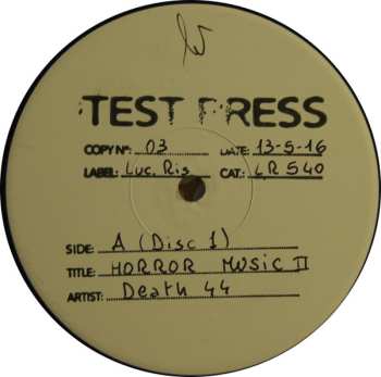 2LP/2CD Death SS: Horror Music Vol. II- Singles, Outtakes & Rare Tracks - 1997/2007