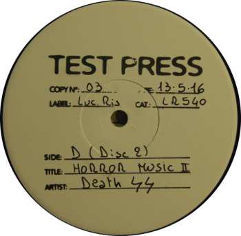 2LP/2CD Death SS: Horror Music Vol. II- Singles, Outtakes & Rare Tracks - 1997/2007