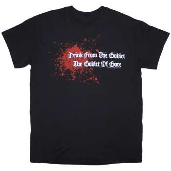 Merce Death: Death Unisex T-shirt: Scream Bloody Gore (black) (back Print) (small) S