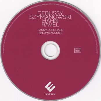 CD Claude Debussy: Debussy Szymanowski Hahn Ravel
