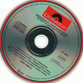 CD Deep Purple: Knocking At Your Back Door: The Best Of Deep Purple In The 80's