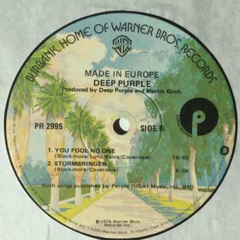 LP Deep Purple: Made In Europe