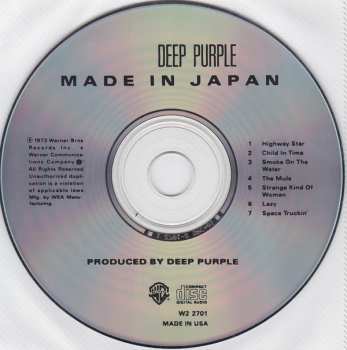 CD Deep Purple: Made In Japan