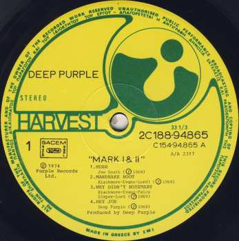 2LP Deep Purple: Mark I & II