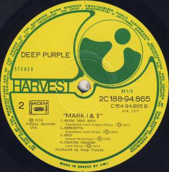 2LP Deep Purple: Mark I & II
