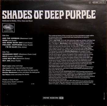 LP Deep Purple: Shades Of Deep Purple