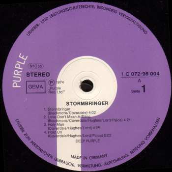 LP Deep Purple: Stormbringer