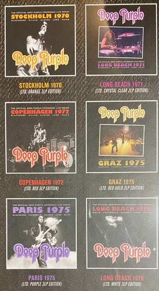 16LP/Set di cofanetti Deep Purple: The Official Deep Purple (Overseas) Live Series DLX | LTD | CLR