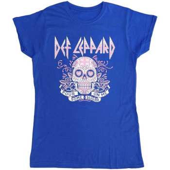 Merch Def Leppard: Donne Maglietta Pour Some Sugar On Me Skull Tour 2019