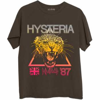 Merce Def Leppard: Def Leppard Unisex T-shirt: Hysteria World Tour (back Print) (small) S
