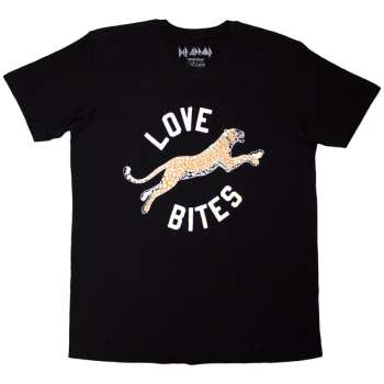 Merce Def Leppard: Def Leppard Unisex T-shirt: Love Bites Leap (black) (small) S