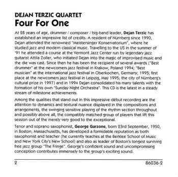 CD Dejan Terzic Quartet: Four For One
