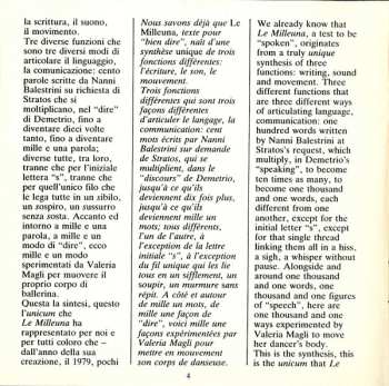 LP Demetrio Stratos: Le Milleuna