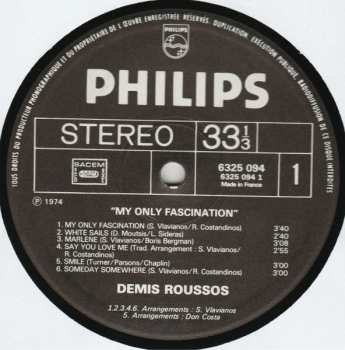 LP Demis Roussos: My Only Fascination