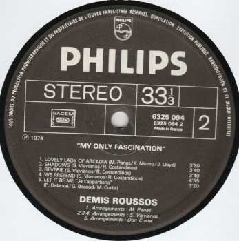 LP Demis Roussos: My Only Fascination