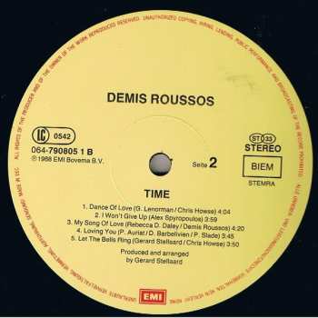 LP Demis Roussos: Time