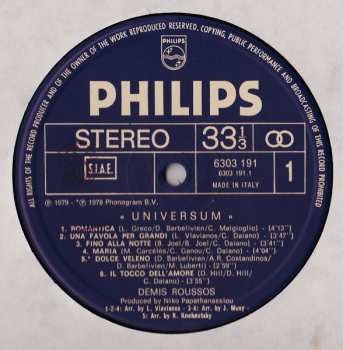 LP Demis Roussos: Universum
