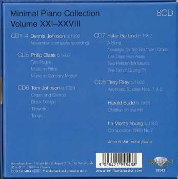 8CD/Set di cofanetti Terry Riley: Minimal Piano Collection Volume XXI-XXVIII