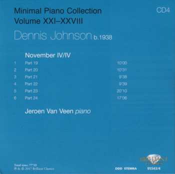 8CD/Set di cofanetti Terry Riley: Minimal Piano Collection Volume XXI-XXVIII