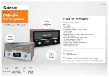 Audiotechnica Denver MDA-525DW Černá