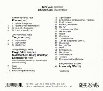 CD Departure Duo: Immensity Of