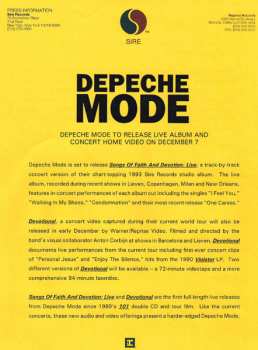 CD Depeche Mode: Songs Of Faith And Devotion Live