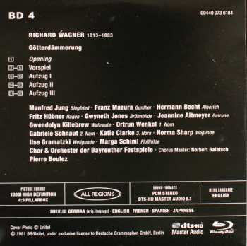 Set di cofanetti/5Blu-ray Richard Wagner: Der Ring Des Nibelungen