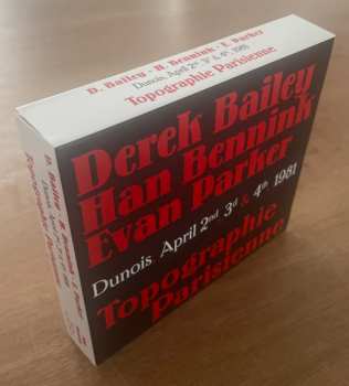 4CD/Set di cofanetti Evan Parker: Topographie Parisienne (Dunois, April 2nd, 3d & 4th, 1981)