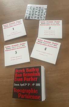 4CD/Set di cofanetti Evan Parker: Topographie Parisienne (Dunois, April 2nd, 3d & 4th, 1981)