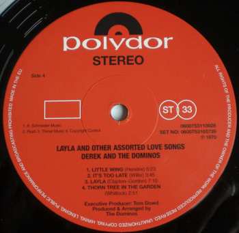 2LP Derek & The Dominos: Layla And Other Assorted Love Songs