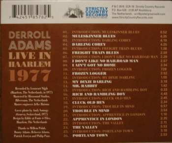 CD Derroll Adams: Live in Haarlem 1977