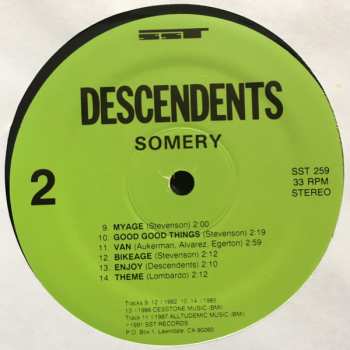2LP Descendents: Somery