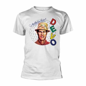 Merch Devo: Maglietta Are We Not Men? (white)
