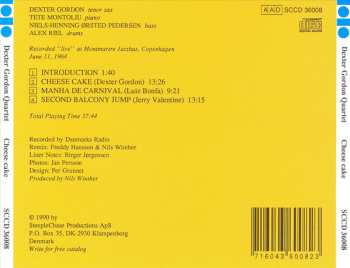 CD Dexter Gordon Quartet: Cheese Cake