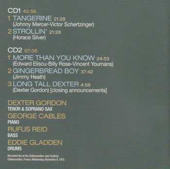 2CD Dexter Gordon Quartet: Live In Châteauvallon 1978 LTD | DIGI