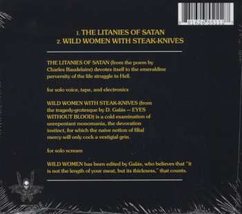 CD Diamanda Galás: Litanies Of Satan