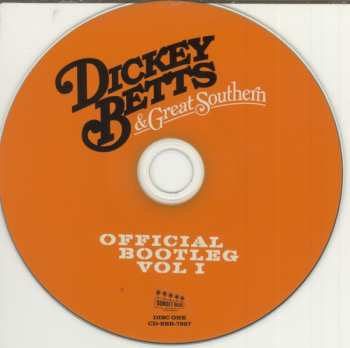2CD Dickey Betts & Great Southern: Official Bootleg Vol I
