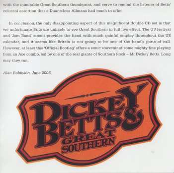 2CD Dickey Betts & Great Southern: The Official Bootleg