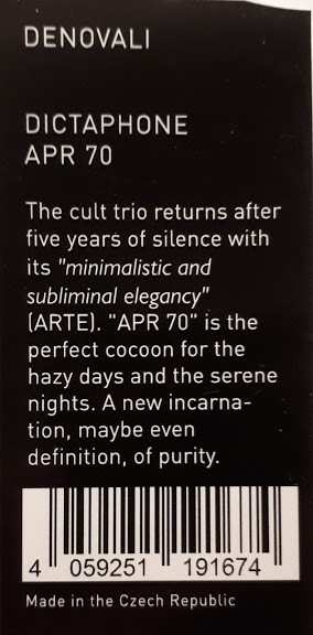 CD Dictaphone: APR 70