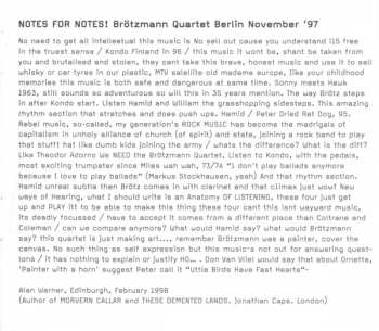 4CD/Set di cofanetti Die Like A Dog Quartet: The Complete FMP Recordings