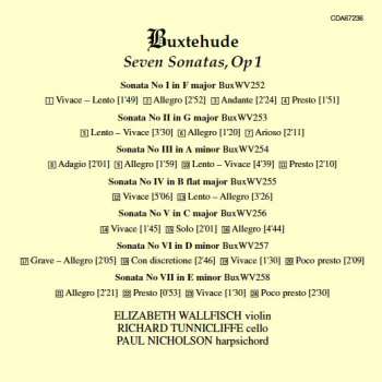 CD Dieterich Buxtehude: Seven Sonatas, Op 1