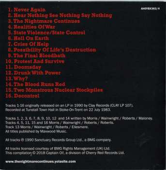 4CD/Set di cofanetti Discharge: 1980-85