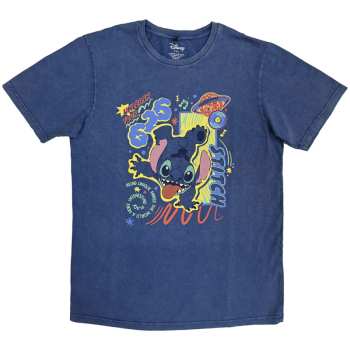 Merch Disney: Stone Wash Maglietta Lilo & Stitch 626 Handstand