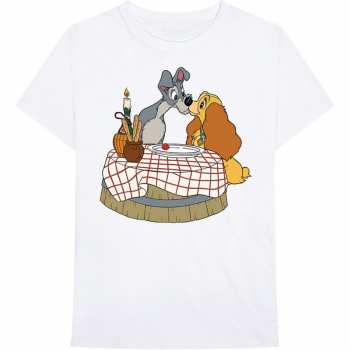 Merch Disney: Maglietta Lady & The Tramp - Kissing Pose 
