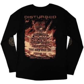 Merce Disturbed: Disturbed Unisex Long Sleeve T-shirt: European Tour '23 Divisive (back Print & Ex-tour) (small) S