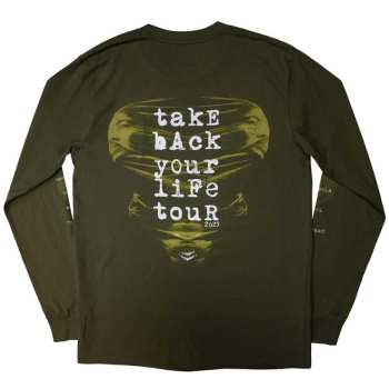 Merce Disturbed: Disturbed Unisex Long Sleeve T-shirt: European Tour '23 Take Back (back Print & Ex-tour) (small) S