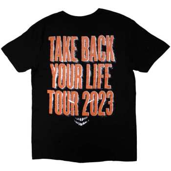 Merce Disturbed: Disturbed Unisex T-shirt: European Tour '23 Take Back (back Print & Ex-tour) (small) S