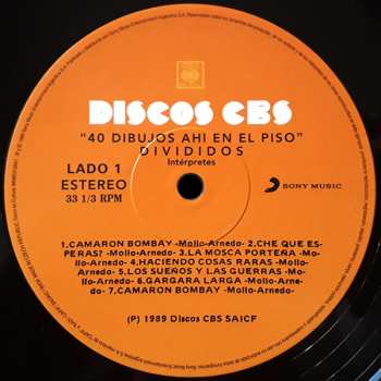 LP Divididos: 40 Dibujos Ahí En El Piso